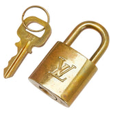 ルイ ヴィトン カデナ 南京錠 キー セット ゴールド メッキ レディース LOUIS VUITTON 【中古】