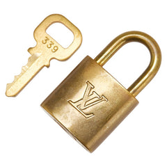 ルイ ヴィトン カデナ 南京錠 キー セット ゴールド メッキ レディース LOUIS VUITTON 【中古】