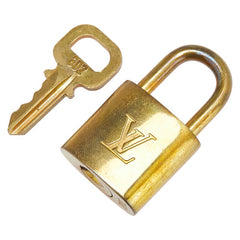 ルイ ヴィトン カデナ 南京錠 キー セット ゴールド メッキ レディース LOUIS VUITTON 【中古】