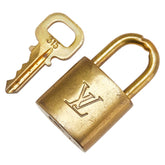 ルイ ヴィトン カデナ 南京錠 キー セット ゴールド メッキ レディース LOUIS VUITTON 【中古】