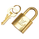 ルイ ヴィトン カデナ 南京錠 キー セット ゴールド メッキ レディース LOUIS VUITTON 【中古】