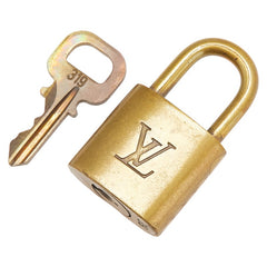 ルイ ヴィトン カデナ 南京錠 キー セット ゴールド メッキ レディース LOUIS VUITTON 【中古】