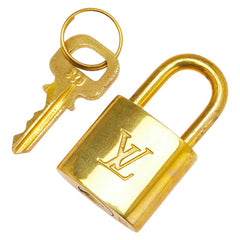 ルイ ヴィトン カデナ 南京錠 キー セット ゴールド メッキ レディース LOUIS VUITTON 【中古】
