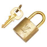 ルイ ヴィトン カデナ 南京錠 キー セット ゴールド メッキ レディース LOUIS VUITTON 【中古】