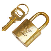 ルイ ヴィトン カデナ 南京錠 キー セット ゴールド メッキ レディース LOUIS VUITTON 【中古】