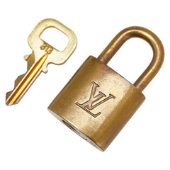 ルイ ヴィトン カデナ 南京錠 キー セット ゴールド メッキ レディース LOUIS VUITTON 【中古】