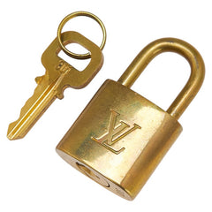 ルイ ヴィトン カデナ 南京錠 キー セット ゴールド メッキ レディース LOUIS VUITTON 【中古】