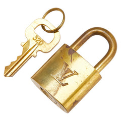 ルイ ヴィトン カデナ 南京錠 キー セット ゴールド メッキ レディース LOUIS VUITTON 【中古】