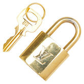 ルイ ヴィトン カデナ 南京錠 キー セット ゴールド メッキ レディース LOUIS VUITTON 【中古】