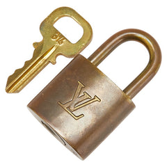 ルイ ヴィトン カデナ 南京錠 キー セット ゴールド メッキ レディース LOUIS VUITTON 【中古】