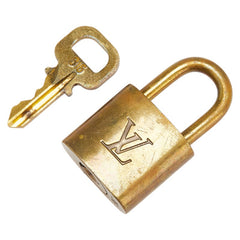 ルイ ヴィトン カデナ 南京錠 キー セット ゴールド メッキ レディース LOUIS VUITTON 【中古】