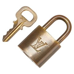 ルイ ヴィトン カデナ 南京錠 キー セット ゴールド メッキ レディース LOUIS VUITTON 【中古】