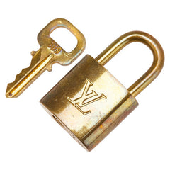 ルイ ヴィトン カデナ 南京錠 キー セット ゴールド メッキ レディース LOUIS VUITTON 【中古】