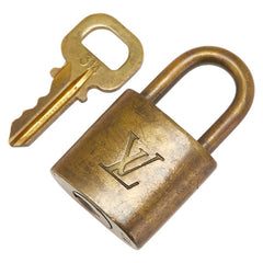 ルイ ヴィトン カデナ 南京錠 キー セット ゴールド メッキ レディース LOUIS VUITTON 【中古】