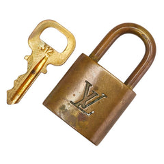 ルイ ヴィトン カデナ 南京錠 キー セット ゴールド メッキ レディース LOUIS VUITTON 【中古】