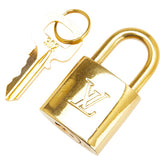 ルイ ヴィトン カデナ 南京錠 キー セット ゴールド メッキ レディース LOUIS VUITTON 【中古】