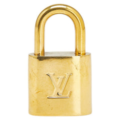 ルイ ヴィトン カデナ 南京錠 キー セット ゴールド メッキ レディース LOUIS VUITTON 【中古】