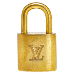 ルイ ヴィトン カデナ 南京錠 キー セット ゴールド メッキ レディース LOUIS VUITTON 【中古】