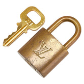 ルイ ヴィトン カデナ 南京錠 キー セット ゴールド メッキ レディース LOUIS VUITTON 【中古】