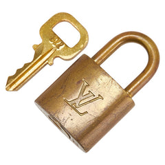 ルイ ヴィトン カデナ 南京錠 キー セット ゴールド メッキ レディース LOUIS VUITTON 【中古】