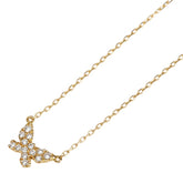 アーカー バタフライパヴェNC ネックレス K18YG イエローゴールド レディース AHKAH 【中古】