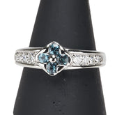 Pt900 プラチナ アレキサンドライト0.249ct ダイヤ0.24ct リング 指輪 レディース 11.5号 【中古】