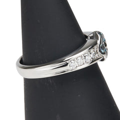 Pt900 プラチナ アレキサンドライト0.249ct ダイヤ0.24ct リング 指輪 レディース 11.5号 【中古】