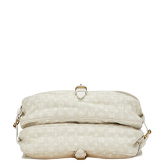 ルイ ヴィトン モノグラム ミニラン ソミュール30 ショルダーバッグ M95314 デュンヌ ホワイト キャンバス レザー レディース LOUIS VUITTON 【中古】