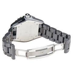 シャネル J12 12Pダイヤ 腕時計 H1626 自動巻き ブラック文字盤 ステンレススチール セラミック メンズ CHANEL 【中古】