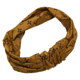 ルイ ヴィトン モノグラム リバー ヘアバンド ヘアアクセサリー M76891 ブラウン ナイロン ポリウレタン レディース LOUIS VUITTON 【中古】