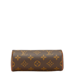 ルイ ヴィトン モノグラム パピヨン付属 ポーチ ブラウン PVC レザー レディース LOUIS VUITTON 【中古】