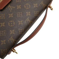 ルイ ヴィトン モノグラム モンソー28 ハンドバッグ ショルダーバッグ 2WAY M51185 ブラウン PVC レザー レディース LOUIS VUITTON 【中古】