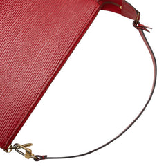 ルイ ヴィトン エピ ポシェット アクセソワール アクセサリーポーチ ハンドバッグ M40776 カスティリアンレッド レザー レディース LOUIS VUITTON 【中古】