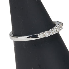 K18WG ホワイトゴールド ダイヤ0.50ct ハーフエタニティ リング 指輪 レディース 11号 【中古】