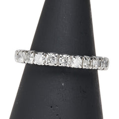 Pt900 プラチナ ダイヤ1.00ct 一文字 エタニティ リング 指輪 レディース 9号 【中古】