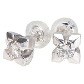 K18WG ホワイトゴールド ダイヤ0.40ct スタッドピアス レディース 【中古】