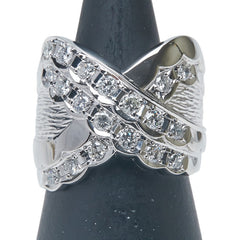 Pt900 プラチナ ダイヤ1.00ct リング 指輪 レディース 12.5号 【中古】