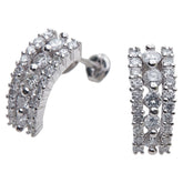 Pt900 プラチナ ダイヤ1.00ct ピアス レディース 【中古】