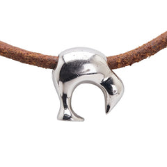 ルイ ヴィトン LVカップ2003 キーウィ ネックレス チョーカー M80647 ブラウン SV925 シルバー レザー レディース LOUIS VUITTON 【中古】