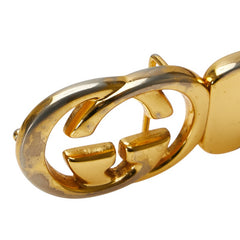 グッチ インターロッキングG ベルト ブラック レザー レディース GUCCI 【中古】