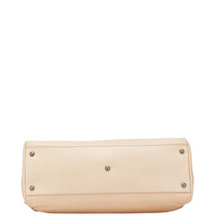 フェンディ ピーカブー ラージ ハンドバッグ ショルダーバッグ 2WAY 8BN210 ピンクベージュ レザー レディース FENDI 【中古】