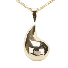 K18YG イエローゴールド 雫 モチーフ ネックレス レディース 【中古】