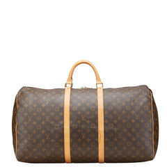 ルイ ヴィトン モノグラム キーポル60 ボストンバッグ トラベルバッグ M41422 ブラウン PVC レザー レディース LOUIS VUITTON 【中古】