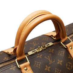 ルイ ヴィトン モノグラム キーポル60 ボストンバッグ トラベルバッグ M41422 ブラウン PVC レザー レディース LOUIS VUITTON 【中古】