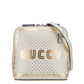 グッチ × SEGA 星 スター モチーフ ショルダーバッグ 511189 ホワイト ゴールド レザー レディース GUCCI 【中古】