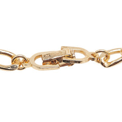 ディオール CDロゴ ラインストーン ブレスレット ゴールド メッキ レディース Dior 【中古】