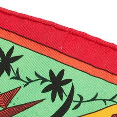 エルメス カレ90 Kachinas カチナ民族 スカーフ ブラック レッド シルク レディース HERMES 【中古】