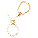 エルメス フィルー 手袋ホルダー グローブホルダー ゴールド メッキ レディース HERMES 【中古】