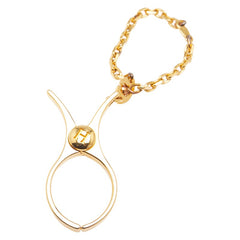 エルメス フィルー 手袋ホルダー グローブホルダー ゴールド メッキ レディース HERMES 【中古】