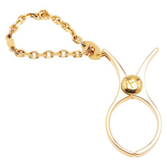 エルメス フィルー 手袋ホルダー グローブホルダー ゴールド メッキ レディース HERMES 【中古】